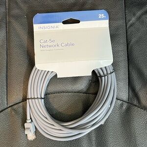 NEW Insignia Cat-5e Network Cable, 25', 1000 Mbps